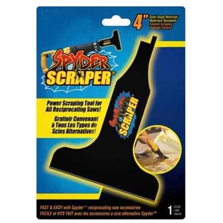 SPYDER PRODUCTS Spyder Products 00108 4 in. Black Spyder Scraper Scraping Tool Attachment For Reci 108